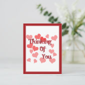 Weinig hart denken aan jou briefkaart (Staand voorkant)