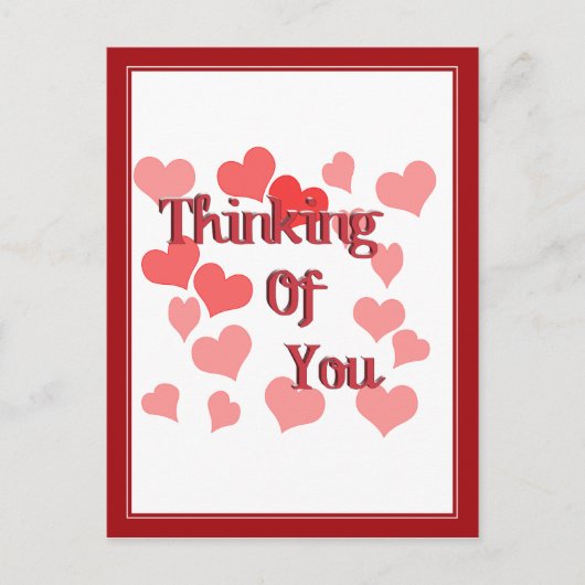 Weinig hart denken aan jou briefkaart (Voorkant)