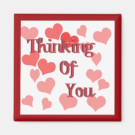 Weinig hart denken aan jou magneet (Voorkant)