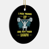 Weinig - ik pak dingen omhoog keramisch ornament (Rechts)