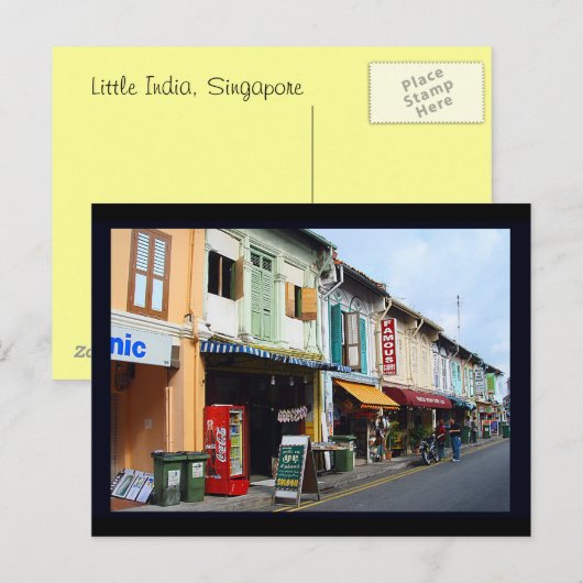 Weinig India, Singapore Briefkaart (Voorkant / Achterkant)