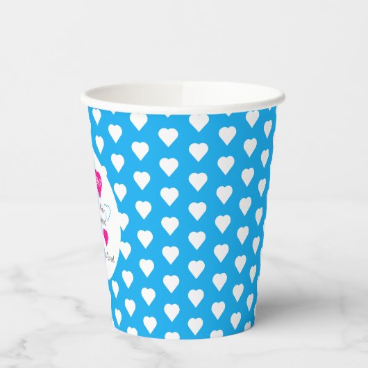 Weinig jonge Valentijnsdag Papieren Bekers (Links)