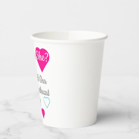 Weinig jonge Valentijnsdag Papieren Bekers (Links)