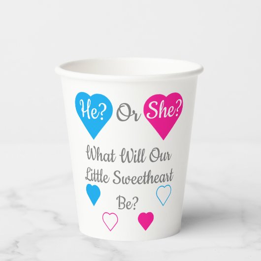 Weinig jonge Valentijnsdag Papieren Bekers (Voorkant)