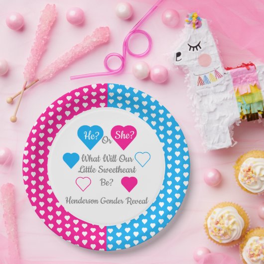 Weinig jonge Valentijnsdag Papieren Bordje (Feest)