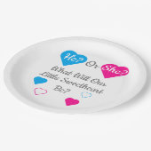 Weinig jonge Valentijnsdag Papieren Bordje (Gekanteld)