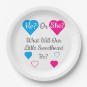 Weinig jonge Valentijnsdag Papieren Bordje (Voorkant)