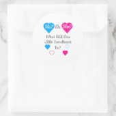 Weinig jonge Valentijnsdag Ronde Sticker (Tas)