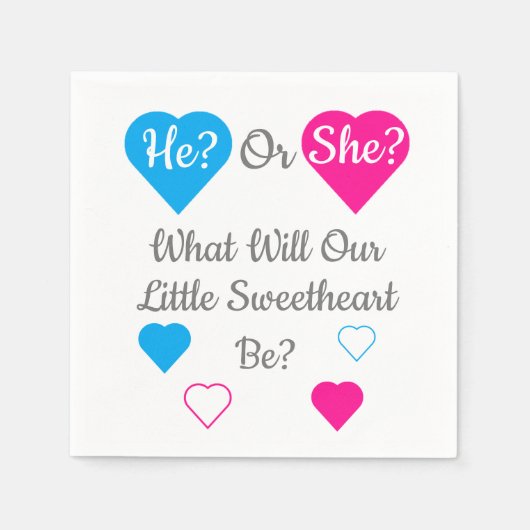 Weinig jonge Valentijnsdag Servet (Voorkant)