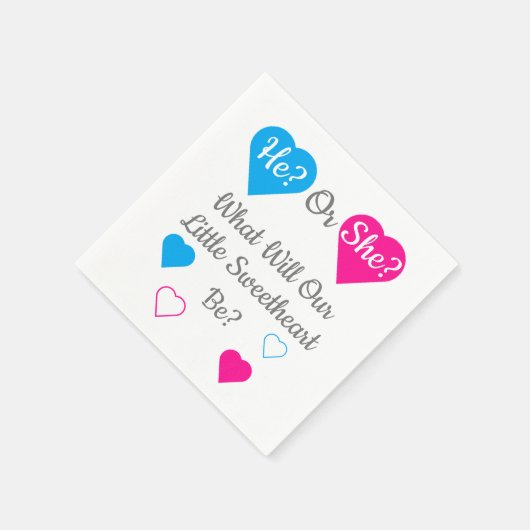 Weinig jonge Valentijnsdag Servet (Hoek)