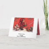 Weinig jongen van de Slagwerker Feestdagen Kaart (Achterkant)