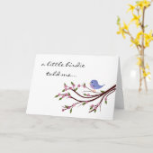 Weinig Kaart van de Verjaardag van het Vogeltje (Gele Bloem)