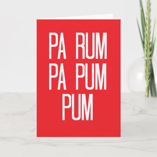 Weinig Kerstkaart van de Jongen van de Slagwerker Feestdagen Kaart (Voorkant)