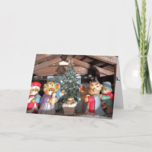 Weinig Kerstkaart van de Jongen van de Slagwerker Feestdagen Kaart