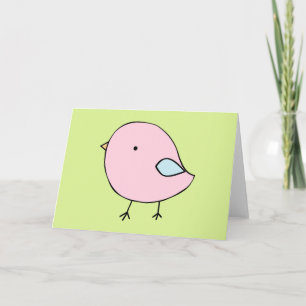 Weinig kuiken leeg wenskaart kaart