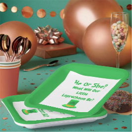 Weinig Leprechaun Gender onthullen Bord papier