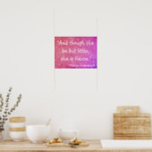Weinig maar bruin Shakespeare citeert Roze Poster (Kitchen)
