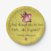 Weinig, maar eerste citaat, vrij Bord van vlinderp (Voorkant)