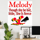 WEINIG MAAR FEL GEPERSONALISEERD CHEERLEADEREND PO POSTER (Thuiskantoor)