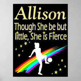 WEINIG MAAR FEL GEPERSONALISEERD VOETBAL POSTER