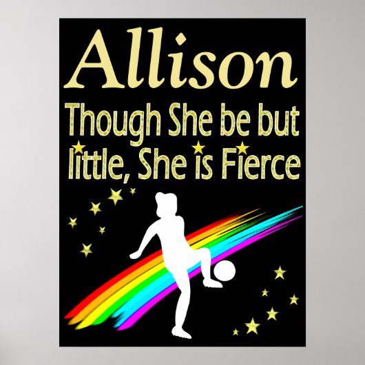 WEINIG MAAR FEL GEPERSONALISEERD VOETBAL POSTER (Voorkant)