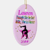 WEINIG MAAR FELLE GEPERSONALISEERDE GYMNAST ORNAME KERAMISCH ORNAMENT (Rechts)