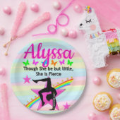 WEINIG MAAR FELLE GYMNASTIEK QUEEN DESIGN PAPIEREN BORDJE (Feest)