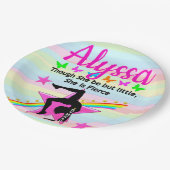 WEINIG MAAR FELLE GYMNASTIEK QUEEN DESIGN PAPIEREN BORDJE (Gekanteld)