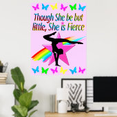 WEINIG MAAR FELLE REGENBOOG GYMNASTIEK ONTWERP POSTER (Thuiskantoor)