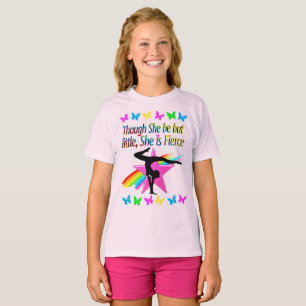 WEINIG MAAR FELLE REGENBOOG GYMNASTIEK ONTWERP T-SHIRT