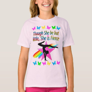 WEINIG MAAR FELLE REGENBOOG GYMNASTIEK ONTWERP T-SHIRT
