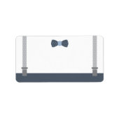 Weinig Man adreslabel, blauw en grijs Etiket (Voorkant)