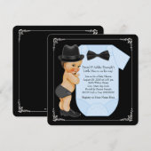 Weinig Man Baby shower Kaart (Voorkant / Achterkant)