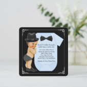 Weinig Man Baby shower Kaart (Staand voorkant)