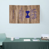 Weinig Man Baby shower | Rustiek Hout Navy Bow str Spandoek (Beurs)