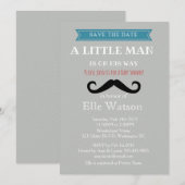 Weinig Man is onderweg Baby Shower uitnodigingen (Voorkant / Achterkant)