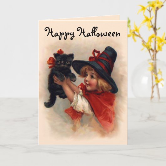 Weinig Meisje van de Heks Kaart (Gele Bloem)