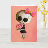 Weinig Misser Death met Cupcake Kaart (Gele Bloem)