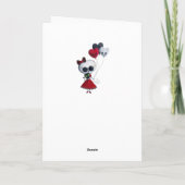 Weinig Misser Death Valentine Feestdagen Kaart (Achterkant)