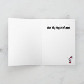 Weinig Misser Death Valentine Feestdagen Kaart (Binnen)