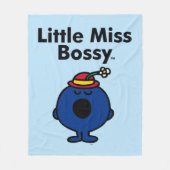 Weinig Misser | Kleine Misser Bossy is zo Bazig Fleece Deken (Voorkant)