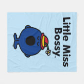 Weinig Misser | Kleine Misser Bossy is zo Bazig Fleece Deken (Voorkant (Horizontaal))