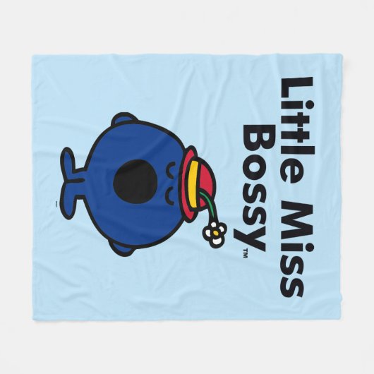Weinig Misser | Kleine Misser Bossy is zo Bazig Fleece Deken (Voorkant (Horizontaal))
