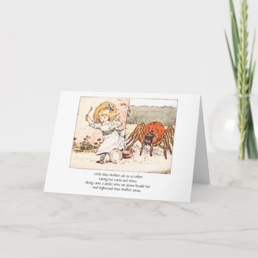 Weinig Misser Muffett & Spin, Wenskaart Kaart (Voorkant)