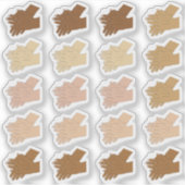 Weinig multiculturele handwas sticker (Voorkant)