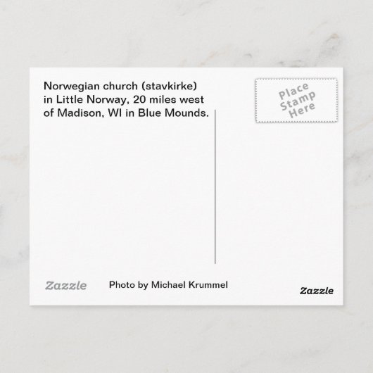 Weinig Noorwegen Briefkaart (Achterkant)