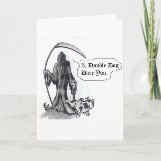 Weinig ONVERBIDDELIJK WENSKAART van de Hond Kaart (Voorkant)