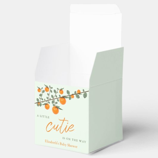 Weinig Oranje geslacht Neutraal Baby shower Bedankdoosjes (Geopend)