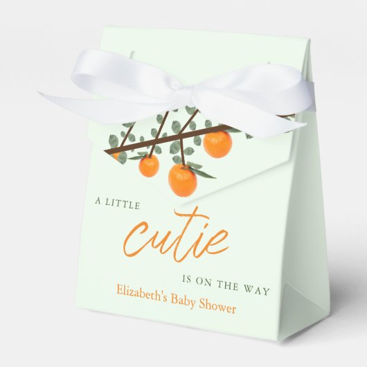 Weinig Oranje geslacht Neutraal Baby shower Bedankdoosjes (Voorkant Zijde)