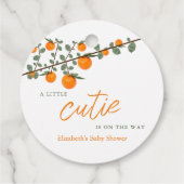 Weinig Oranje geslacht Neutraal Baby shower Bedankjes Labels (Achterkant)